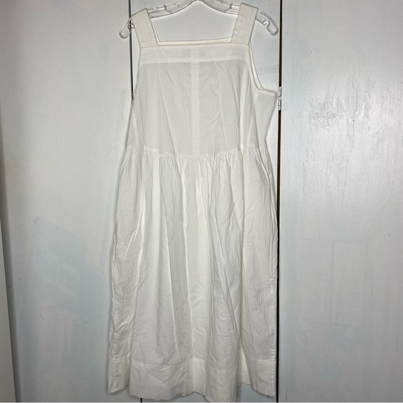 Everlane White Sleeveless Midi Dress - Picture 6 of 10